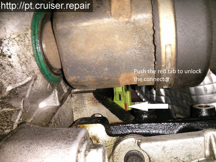 How to replace an oil pressure sensor switch on a 2005 2.4L Chrysler PT